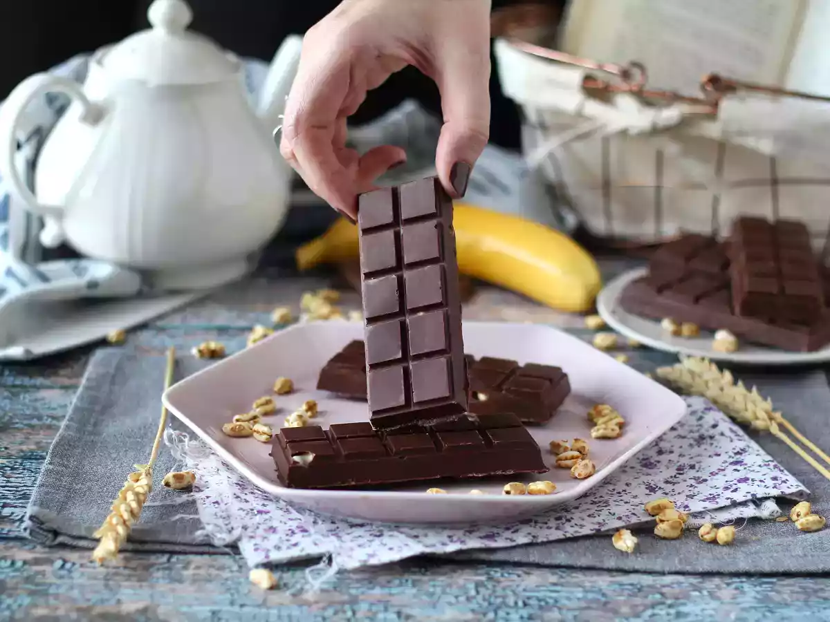 Barra de chocolate Kinder country caseiro, apenas 3 ingredientes - foto 6