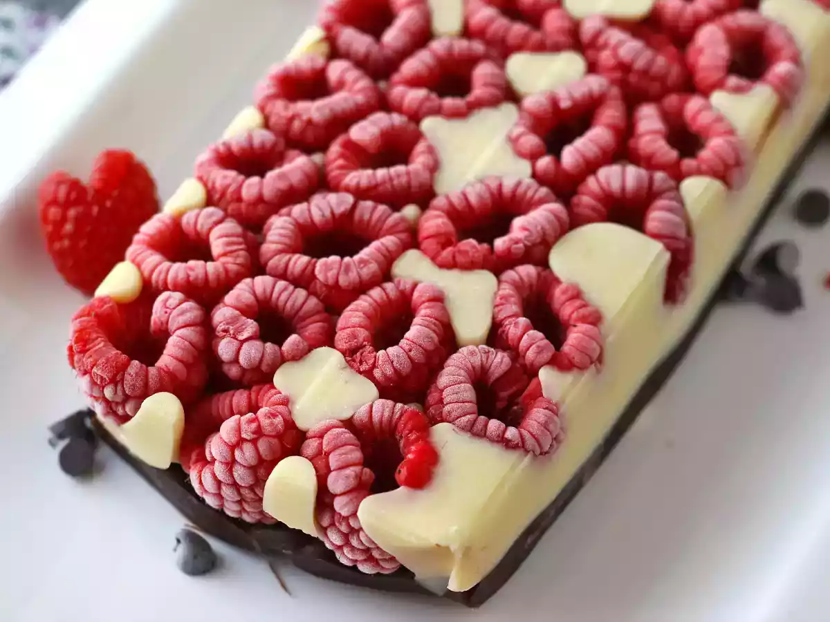 Barra de chocolate no estilo Franuí com framboesa e chocolate! - foto 3