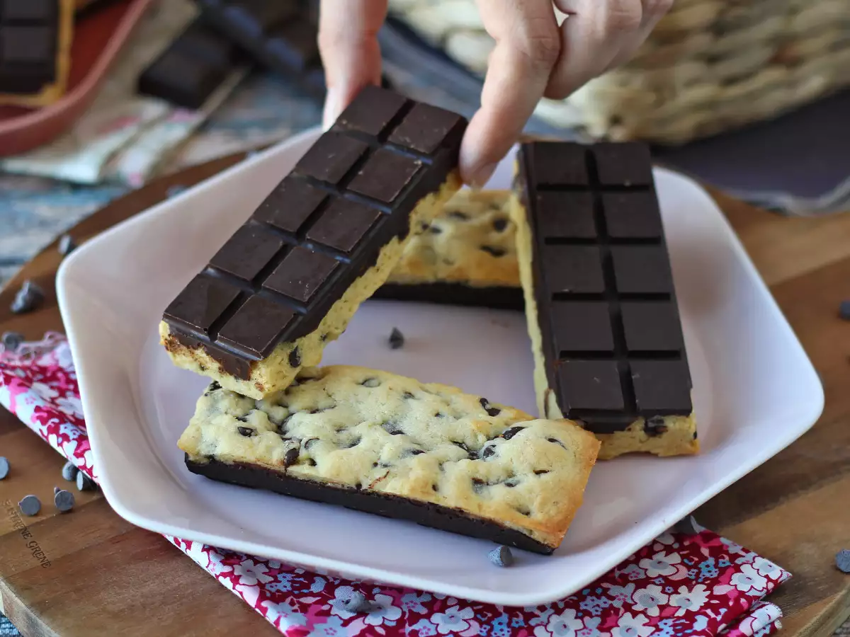 Barra de cookie de chocolate, macias e crocantes ao mesmo tempo - foto 6