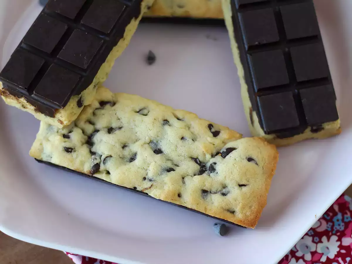 Barra de cookie de chocolate, macias e crocantes ao mesmo tempo - foto 7