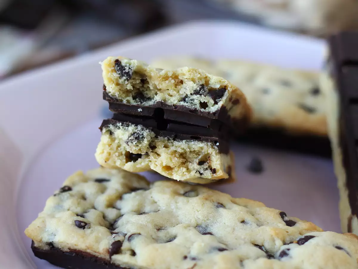 Barra de cookie de chocolate, macias e crocantes ao mesmo tempo - foto 8