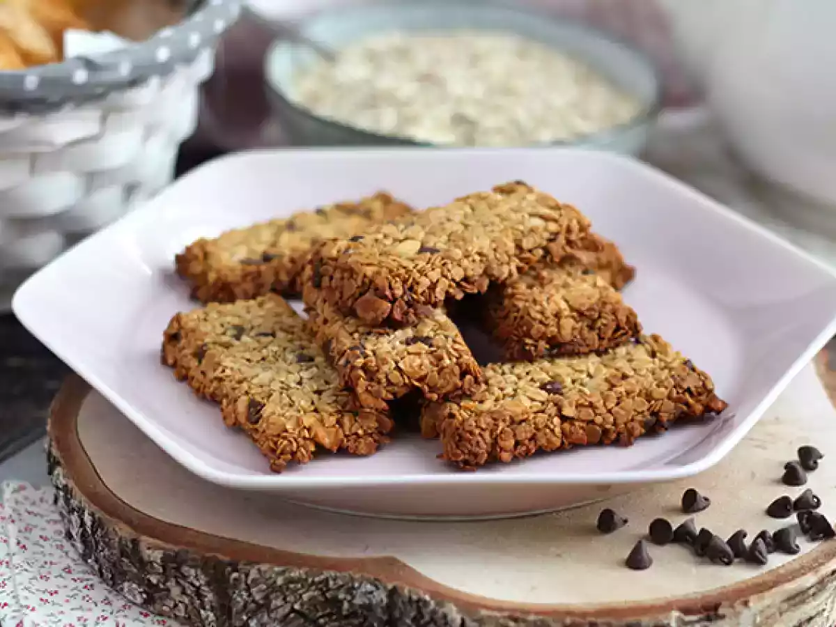 Barras de cereais (chocolate e amêndoas)