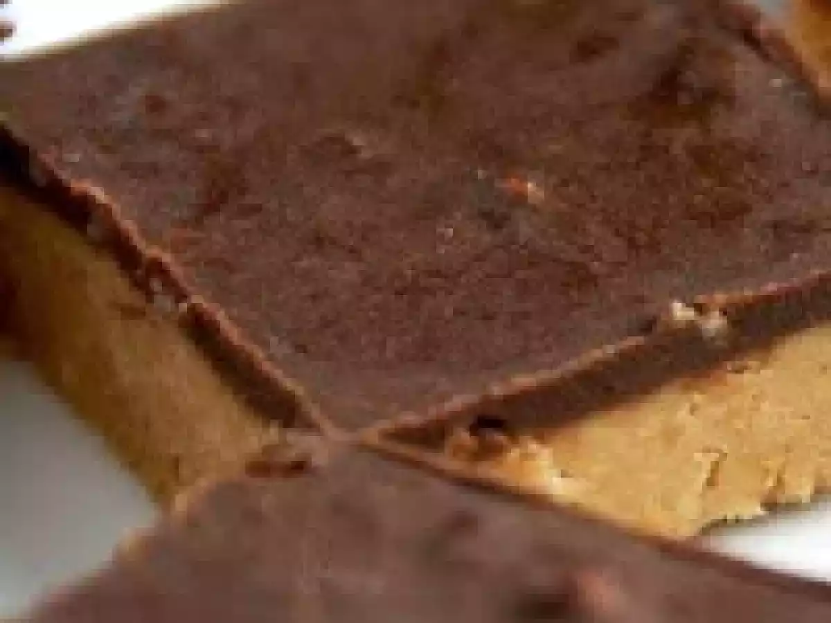 Barras de manteiga de amendoim e chocolate