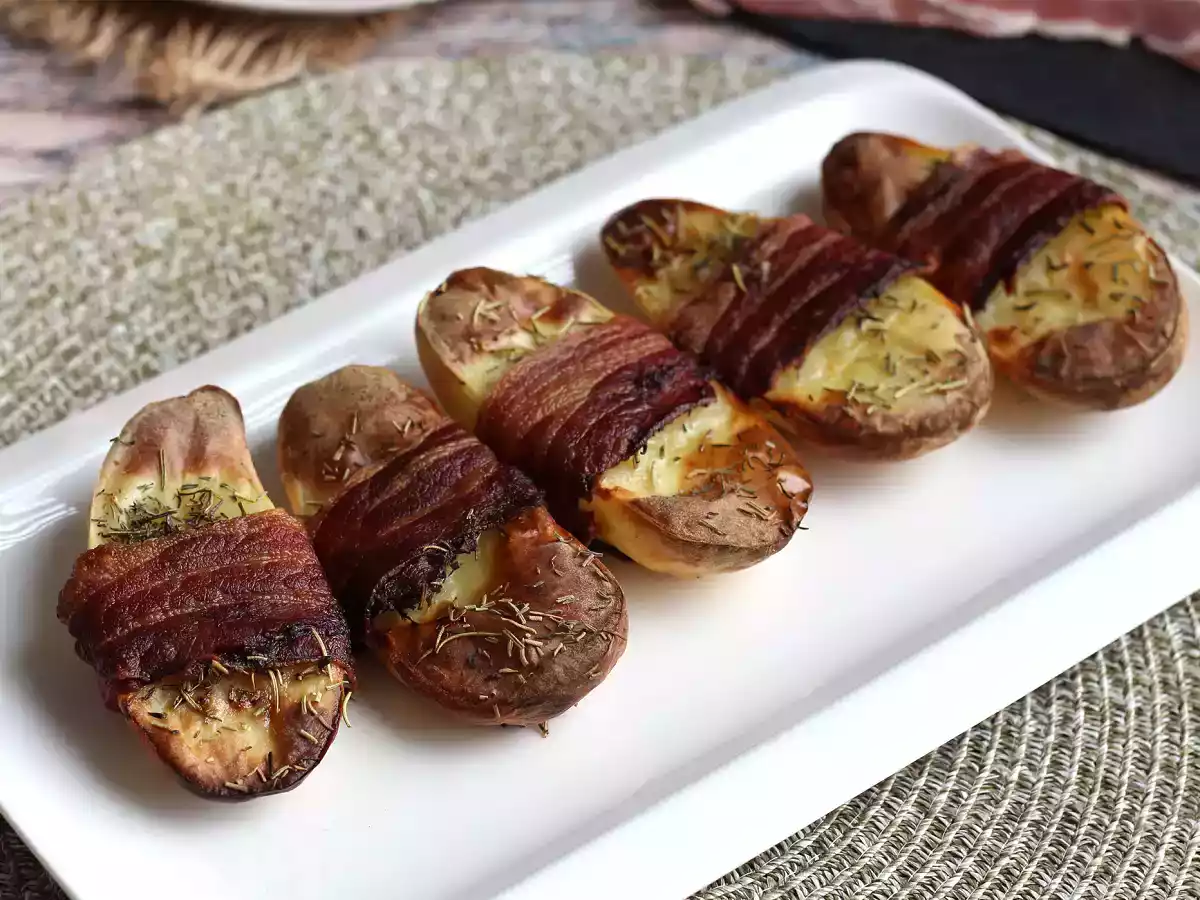 Batata assada no forno com bacon defumado - foto 2