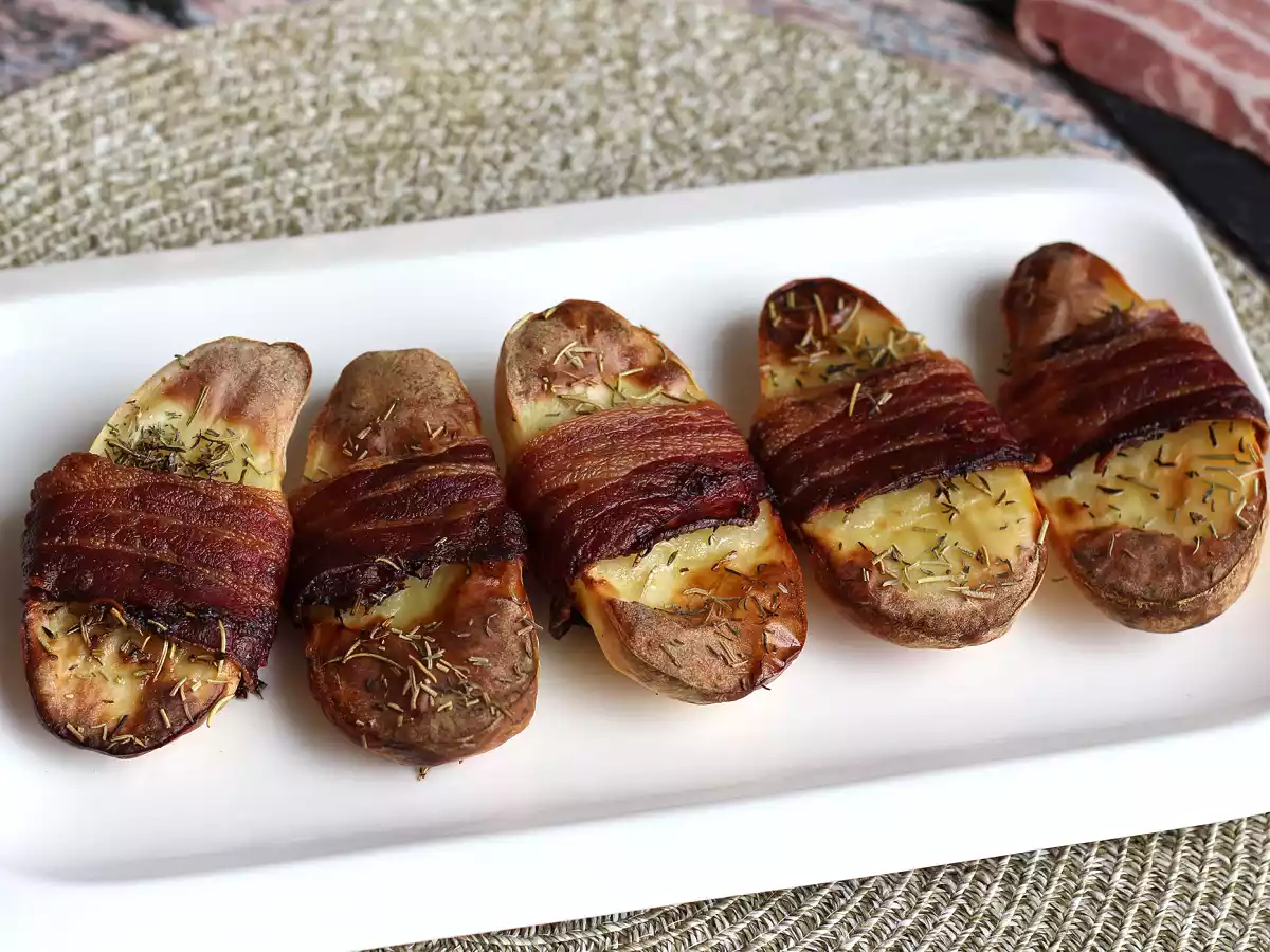 Batata assada no forno com bacon defumado - foto 3
