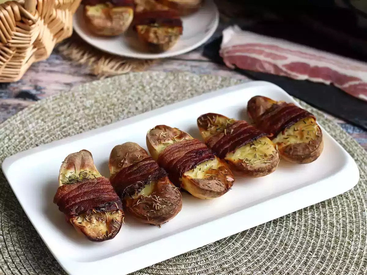 Batata assada no forno com bacon defumado - foto 4