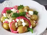 Batata bolinha no papelote temperada com limão e queijo feta, foto 3