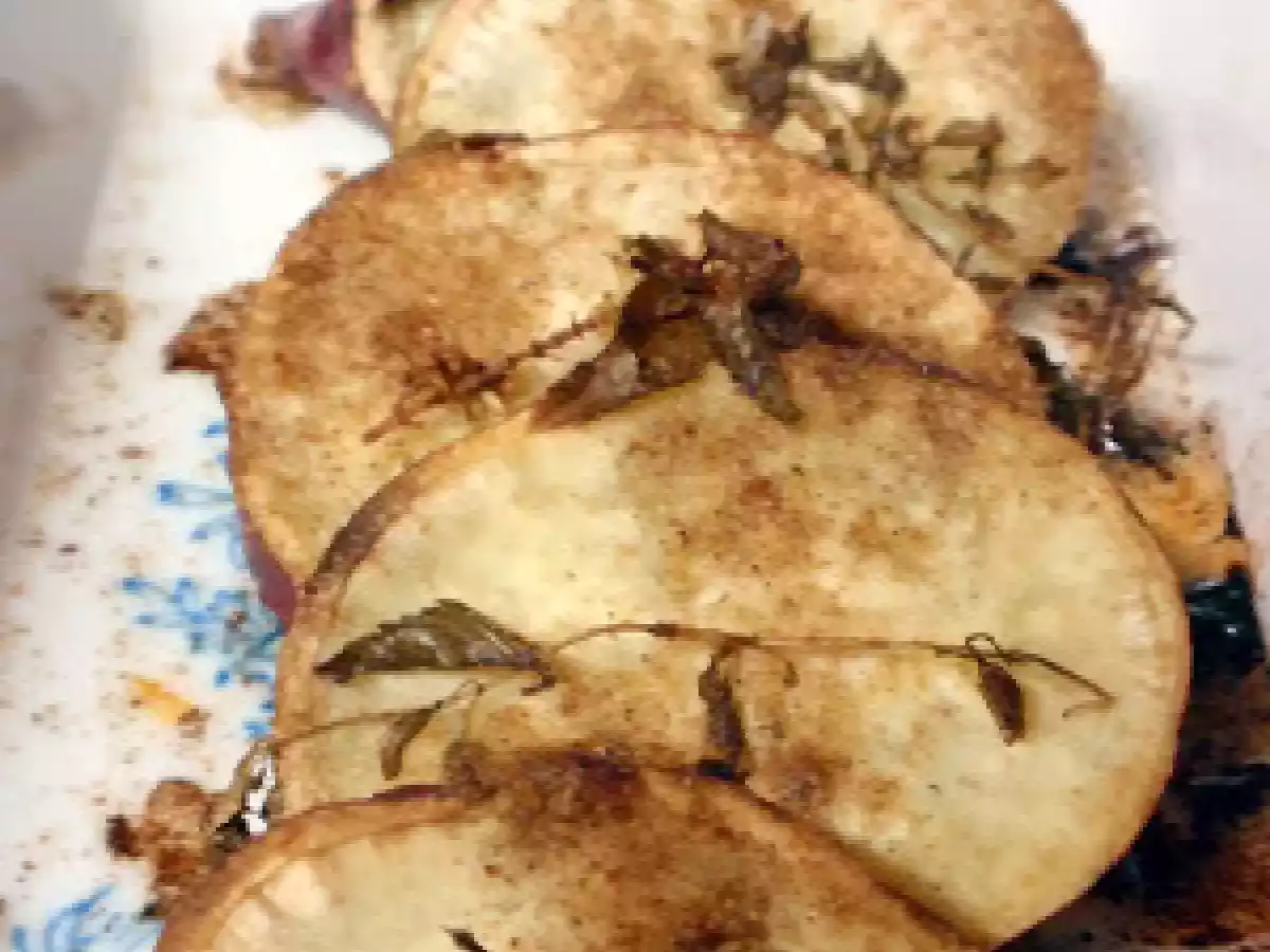 Batata Doce aromatizada com Cardamomo, Tomilho e Menta