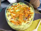 Batata doce gratinada com leite de coco e caril (curry), foto 1