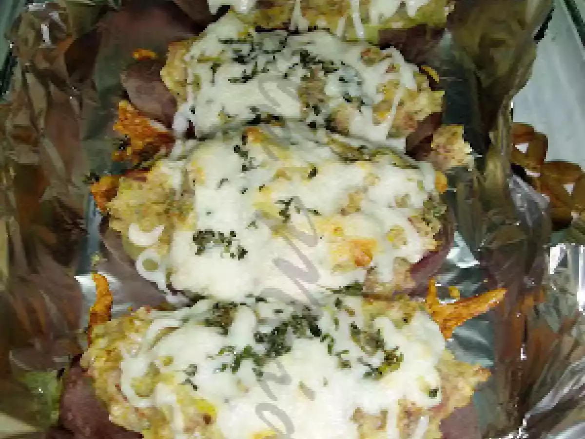 Batata doce recheada