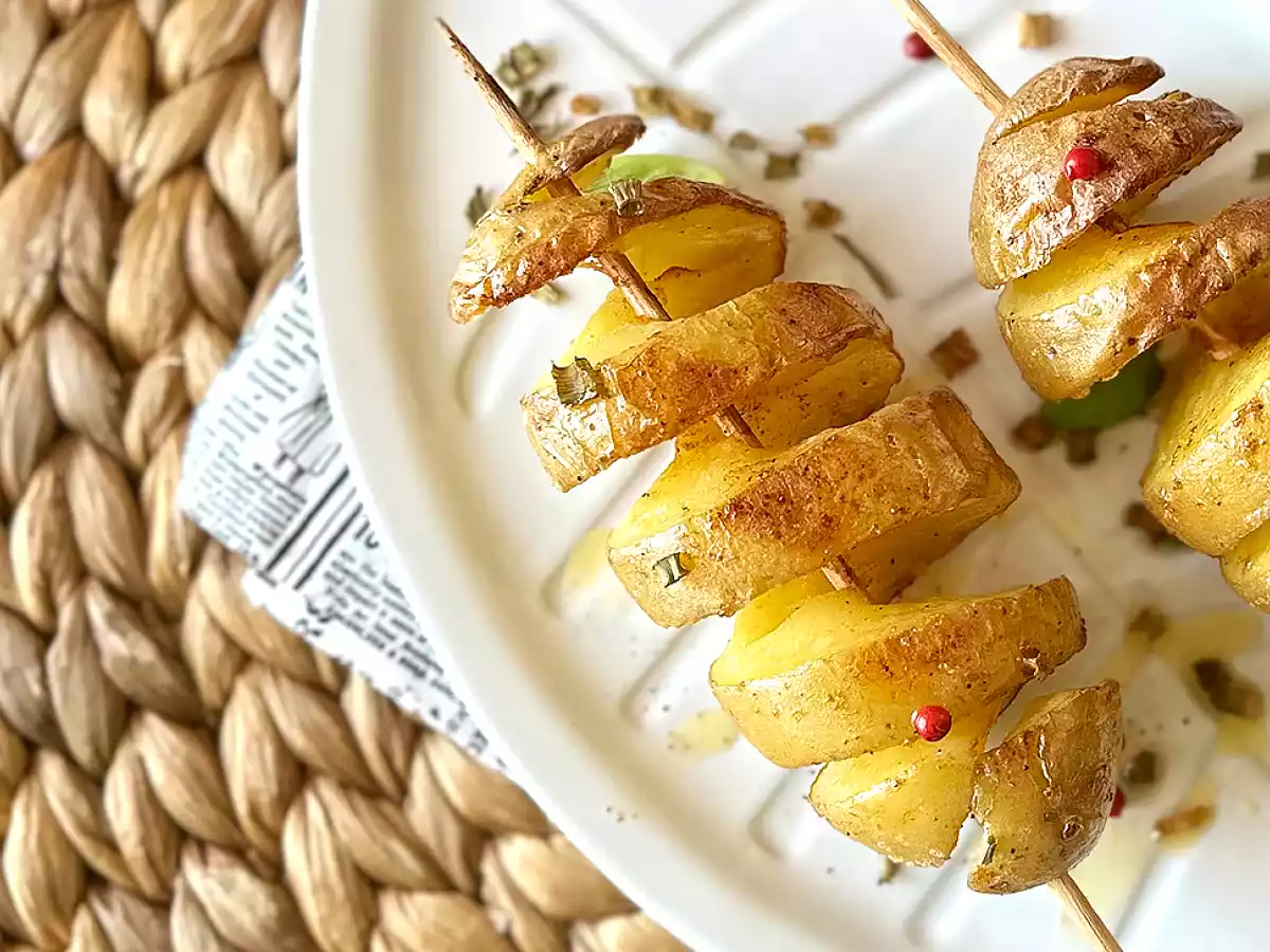 Batata espiral no palito, a técnica infalível sem máquina - foto 4