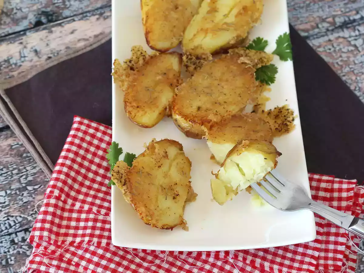 Batata gratinada com parmesão