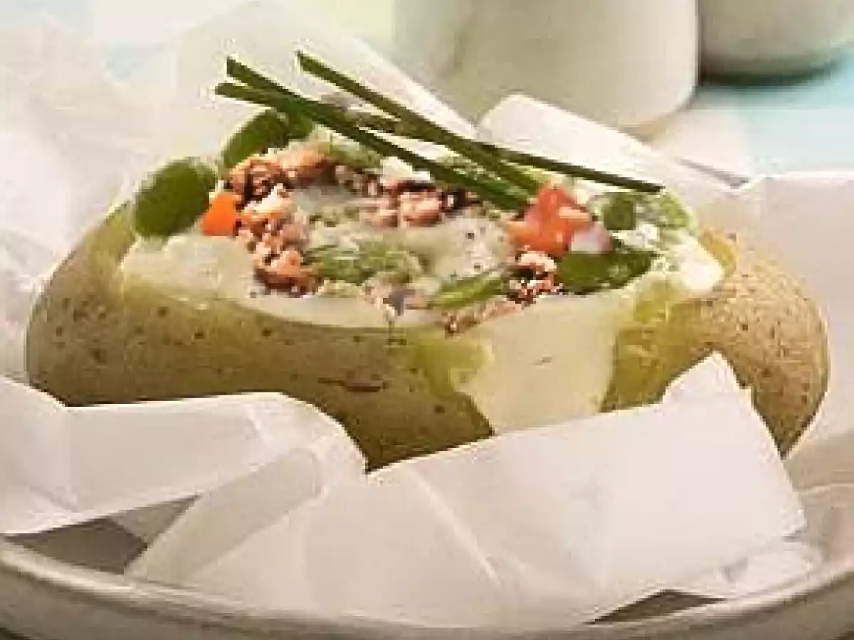 Batata Recheada com Carne Moída