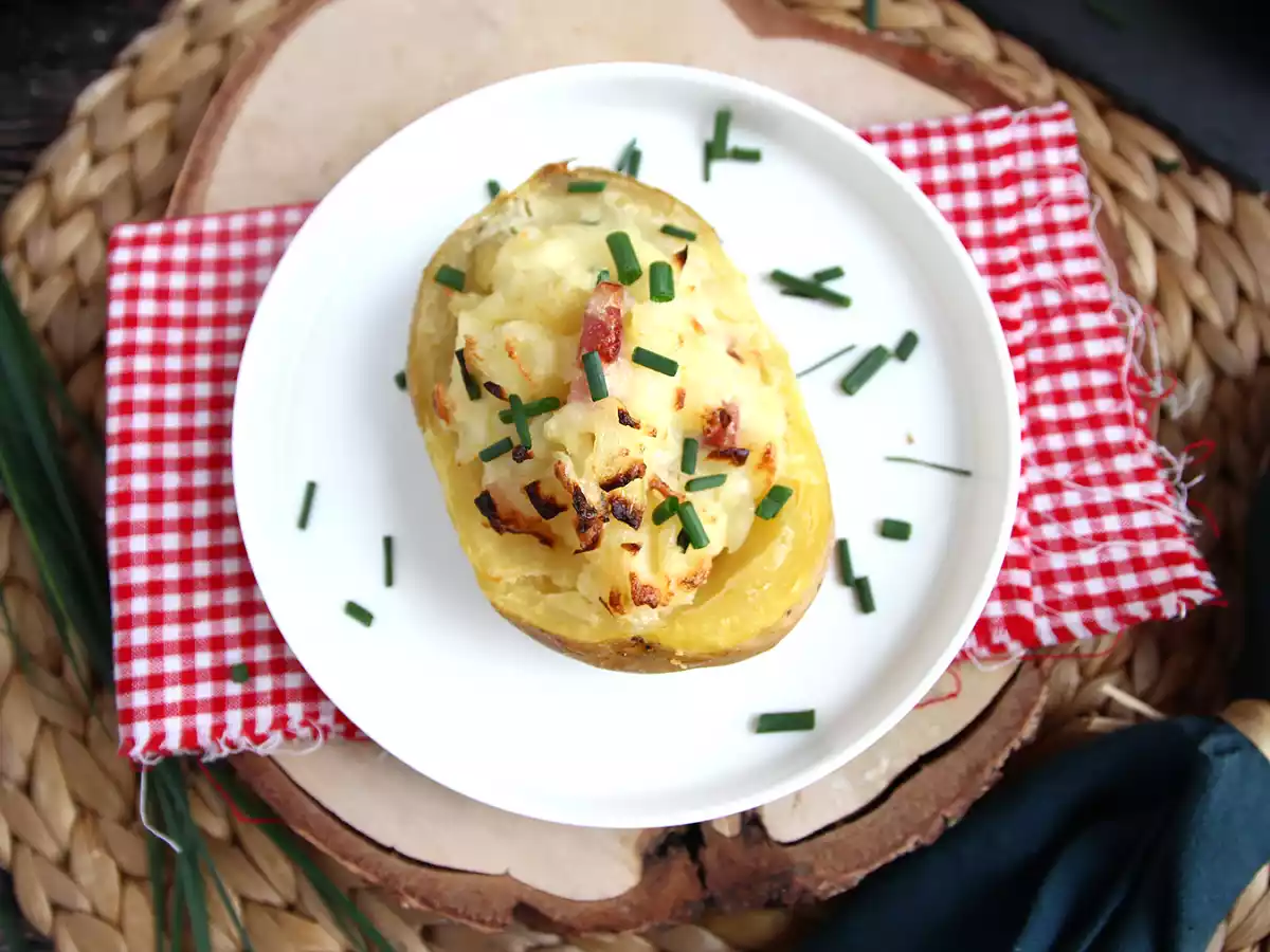 Batata recheada (creme de queijo com bacon) - foto 2