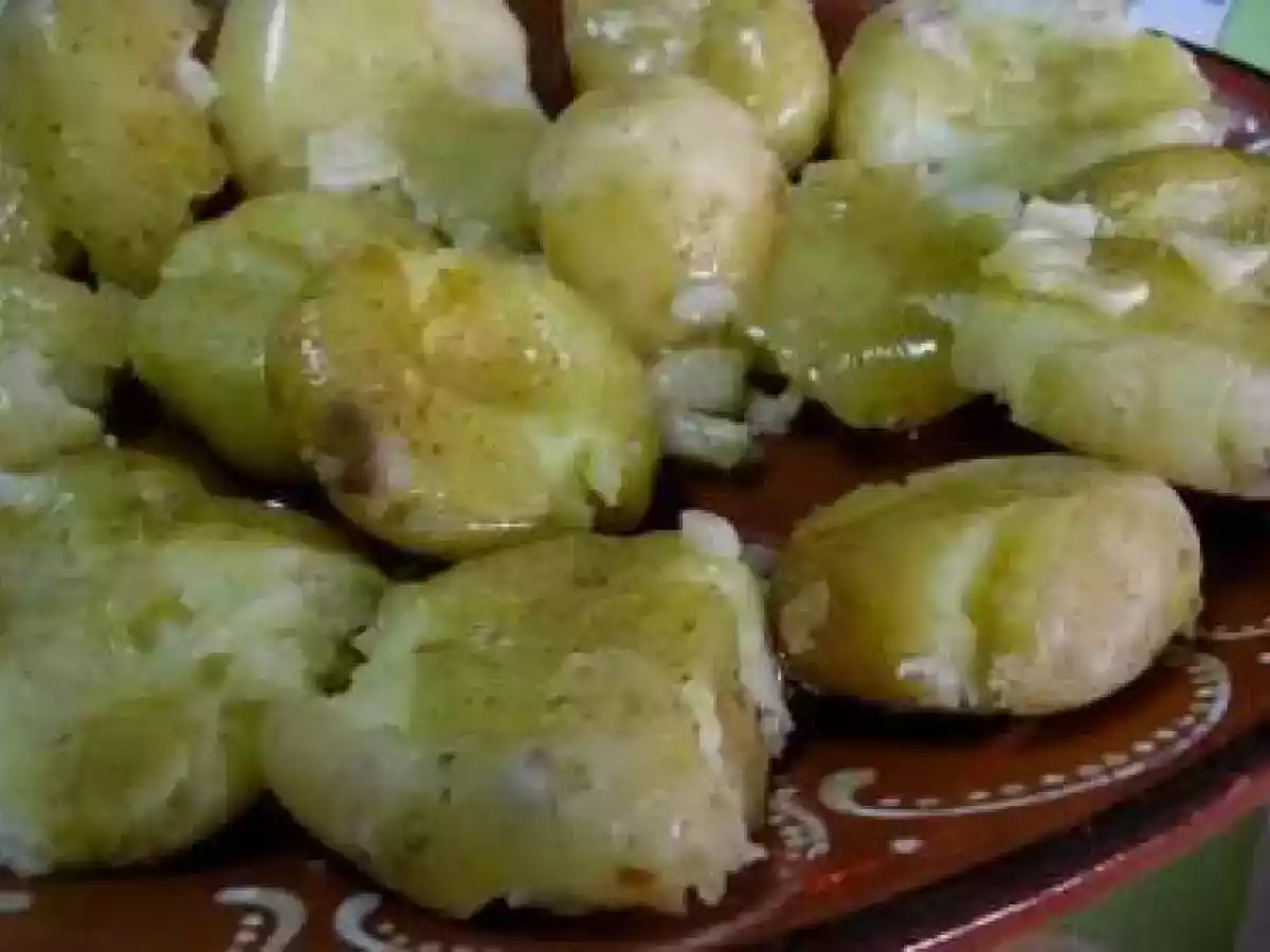 Batatas a murro no microondas - foto 2