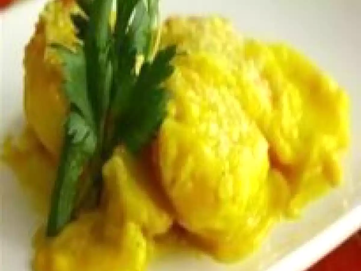 Batatas ao molho curry