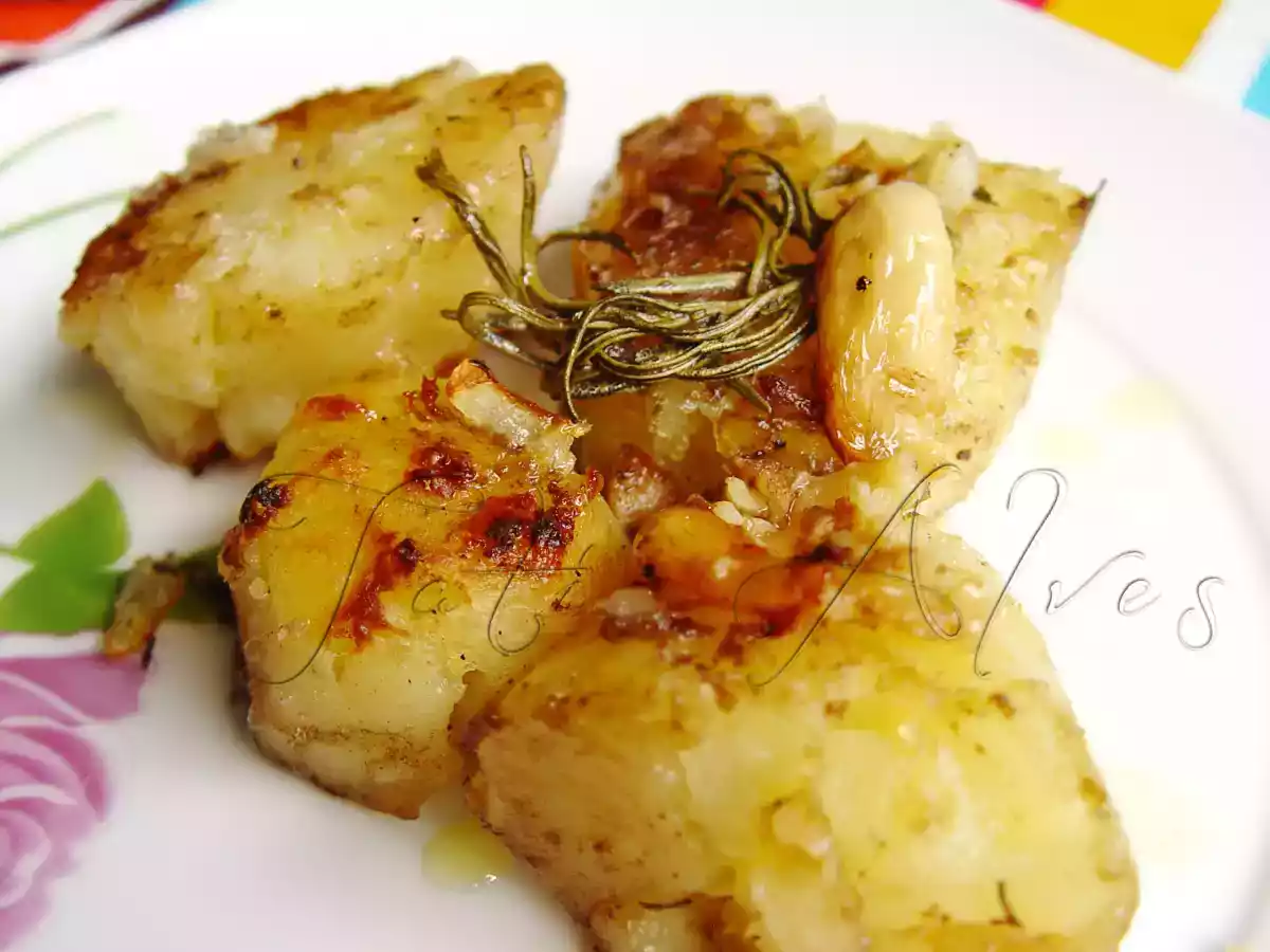 Batatas Assadas com Alecrim e Vinagre Balsâmico.
