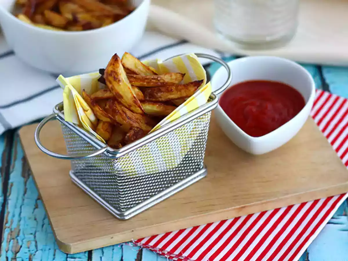 Batatas Fritas ao forno (muito crocante) - foto 2