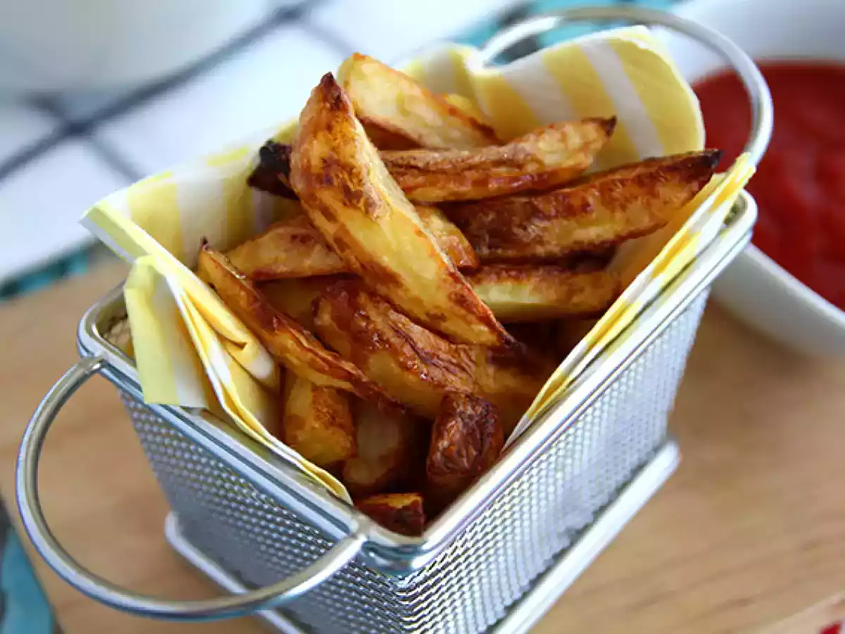 Batatas Fritas ao forno (muito crocante) - foto 3