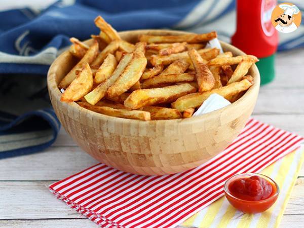 Receita Batatas fritas sequinhas e crocantes