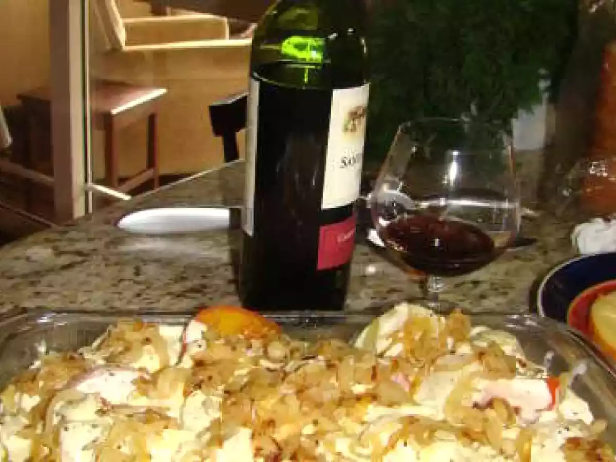 Batatas Gratinadas ao Molho de Champignon