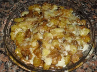 Batatas gratinadas com cogumelos (acompanhamento)