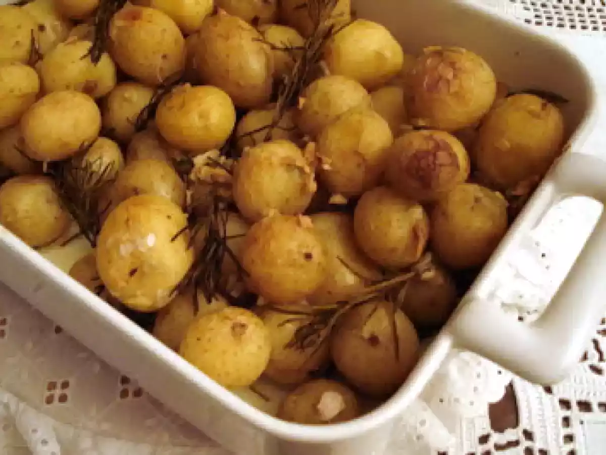 Batatas no forno com alecrim