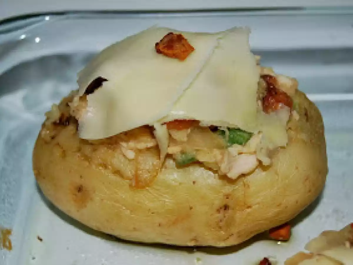 Batatas Recheadas de Frango ao Forno - foto 4