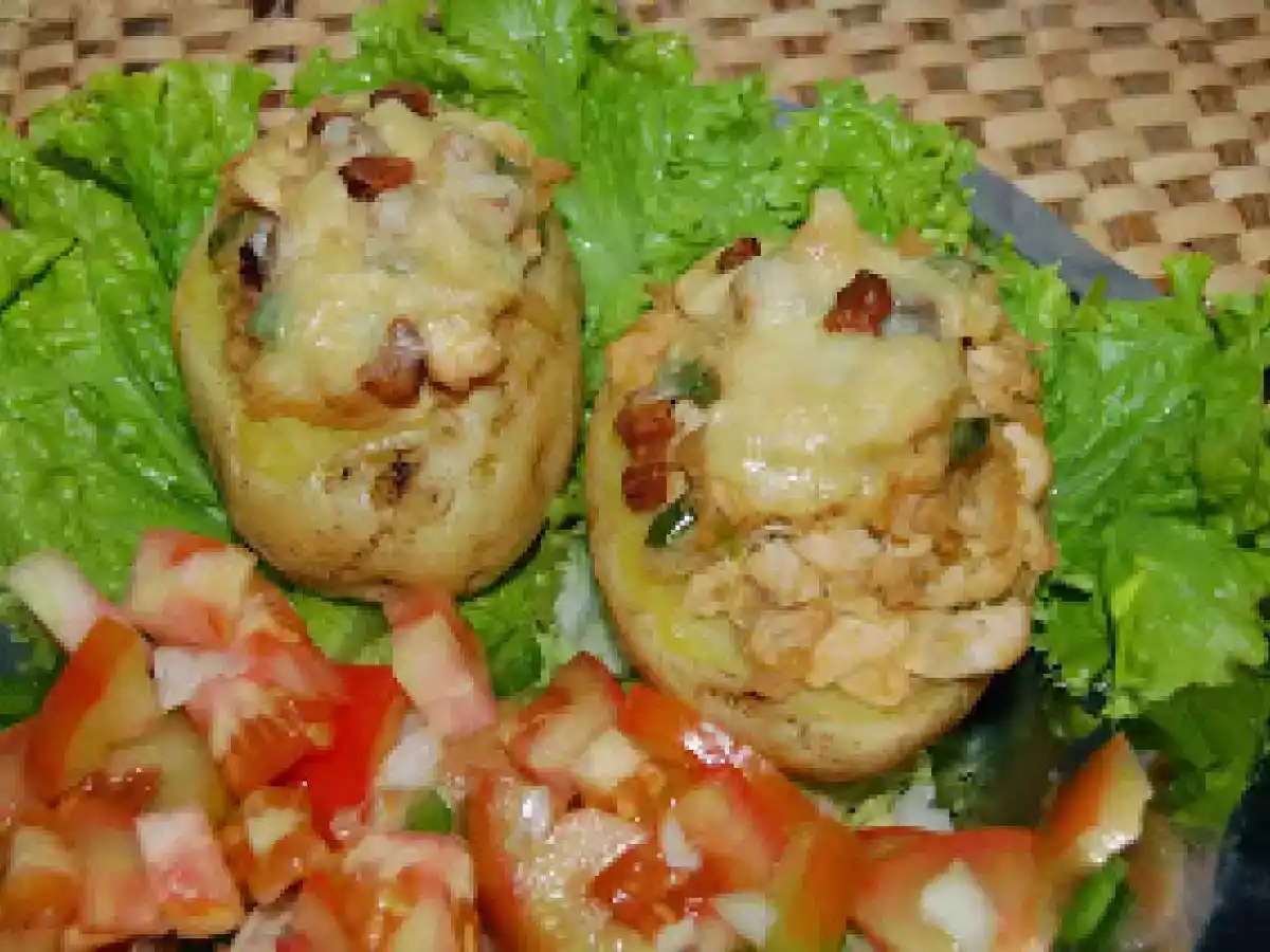 Batatas Recheadas de Frango ao Forno - foto 5