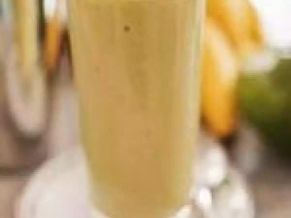 Batido de ananás com menta