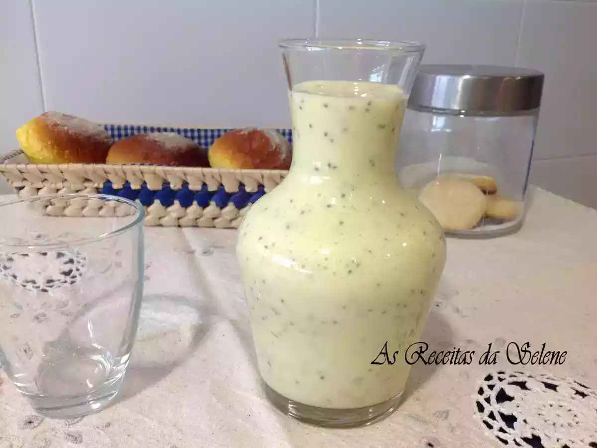 Batido de Banana Manga e Sementes de Chia