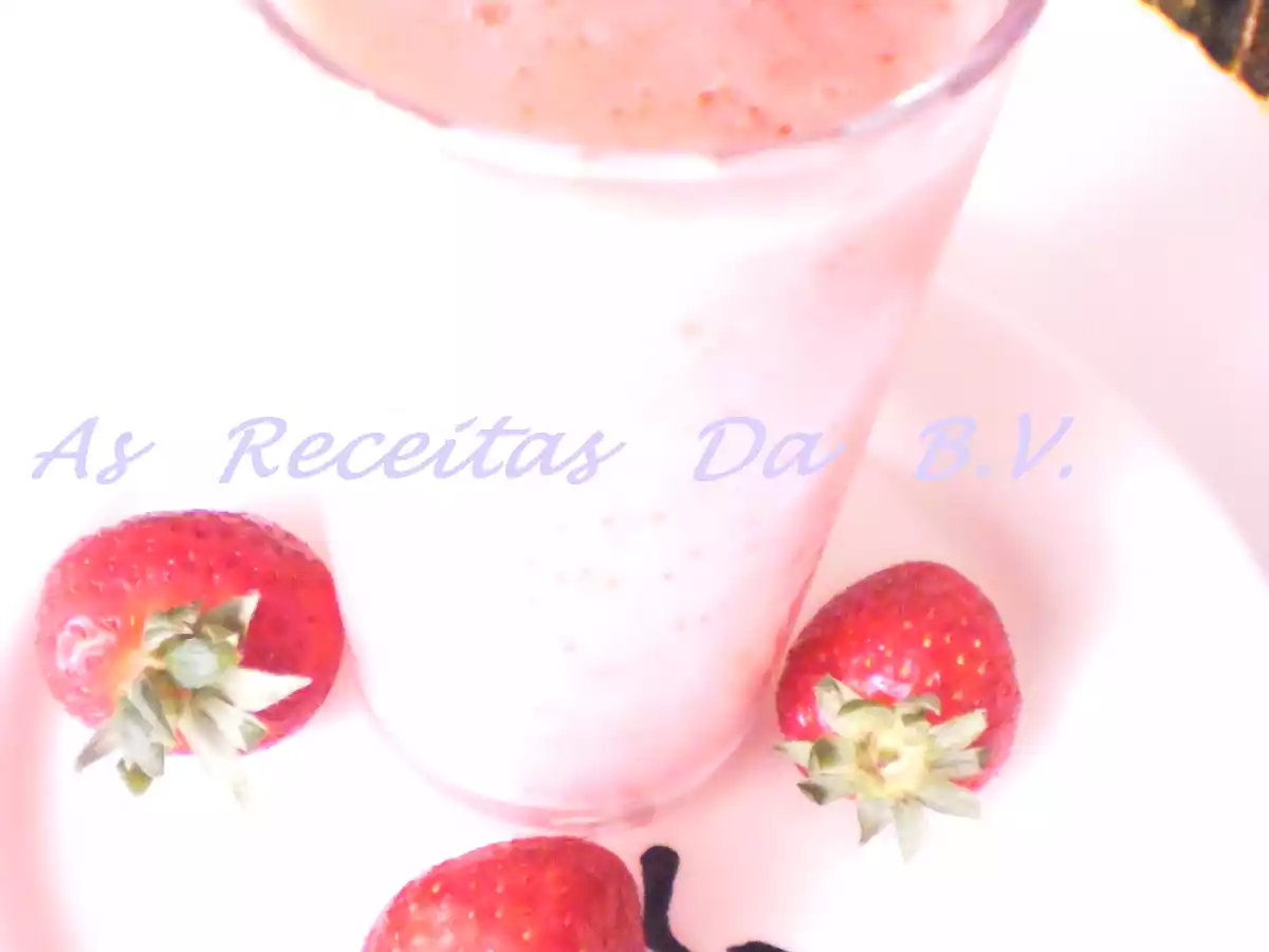 Batido de Melão Verde e Morangos