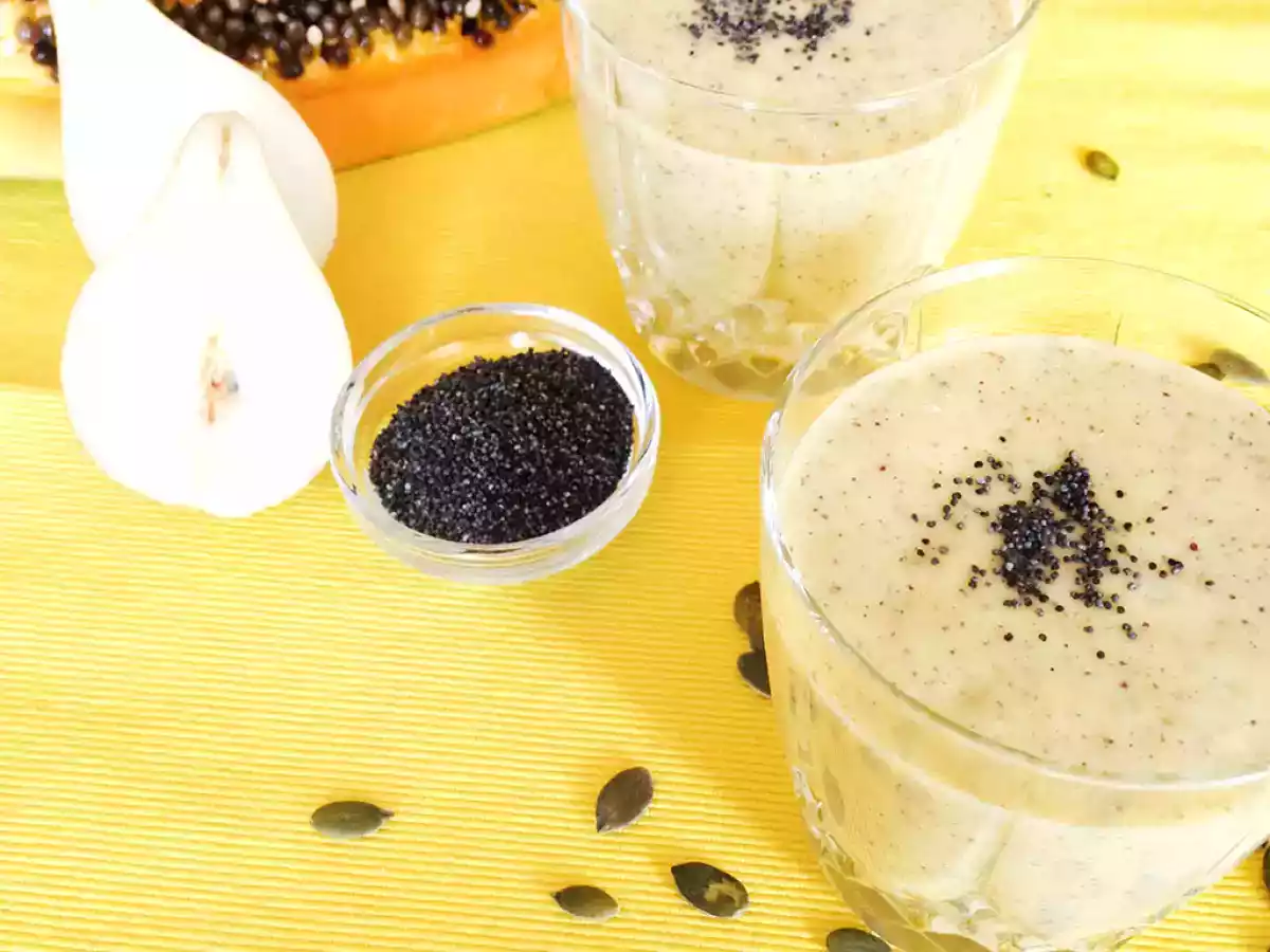 Batido de Papaia e Pêra