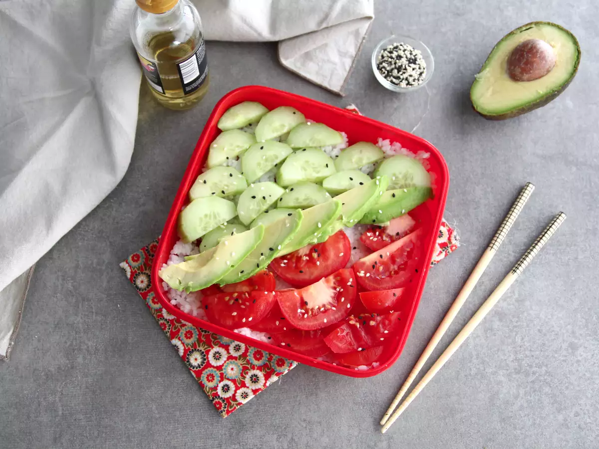 Bento box (bento japonês, versão vegana) - foto 3