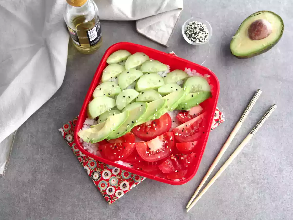 Bento Box (Bento japonês, versão vegano) - foto 3