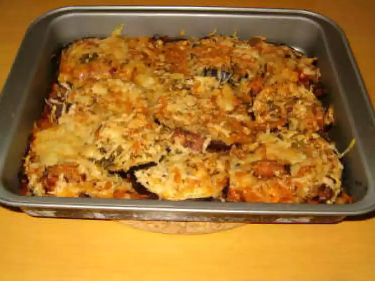 Beringela no forno com parmesão