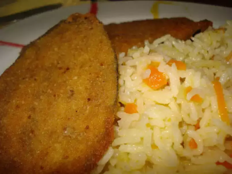 Beringela Panada com arroz de juliana de couve lombarda e cenoura - foto 2