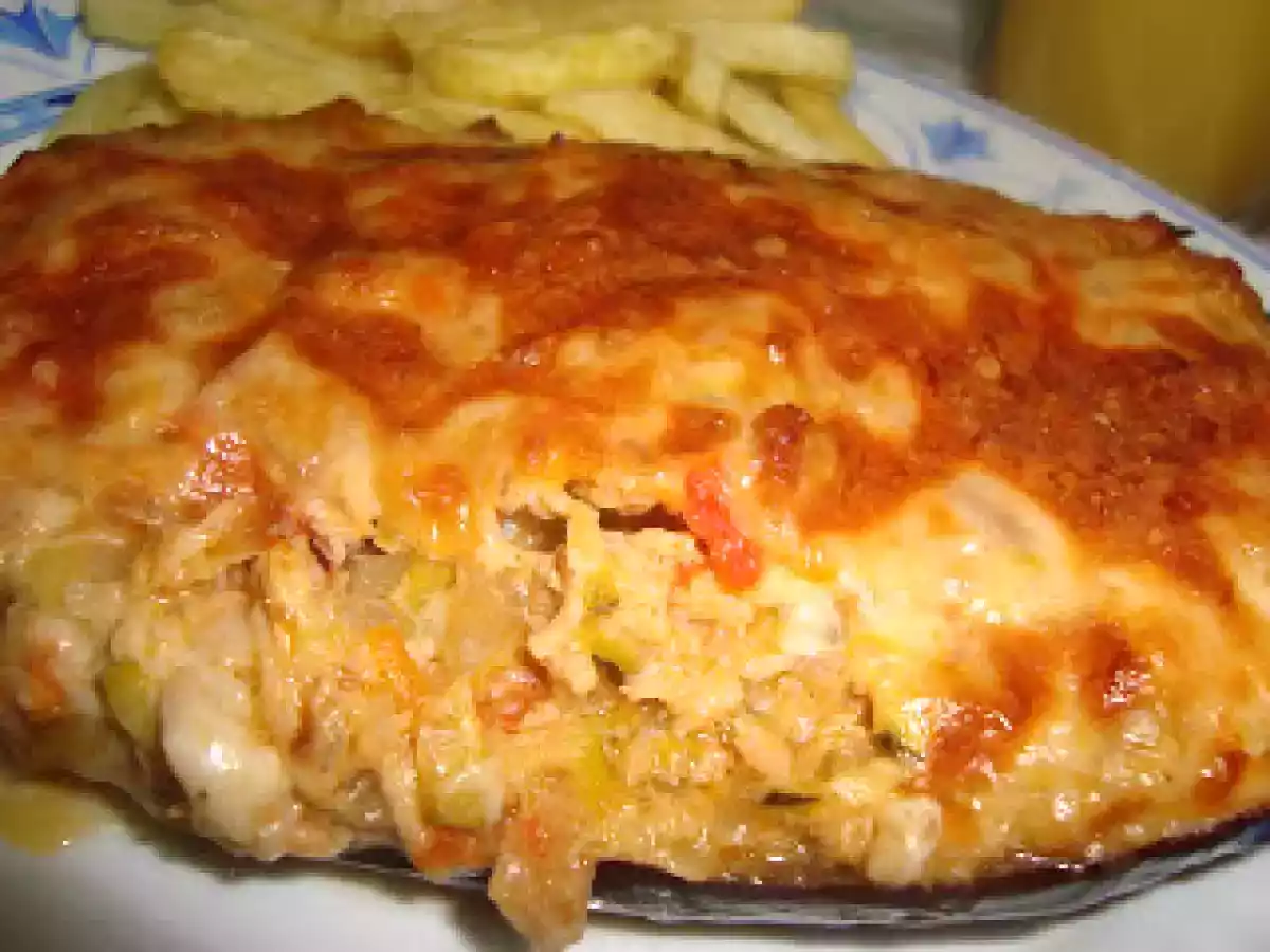 Beringela recheada com legumes e atum - foto 2