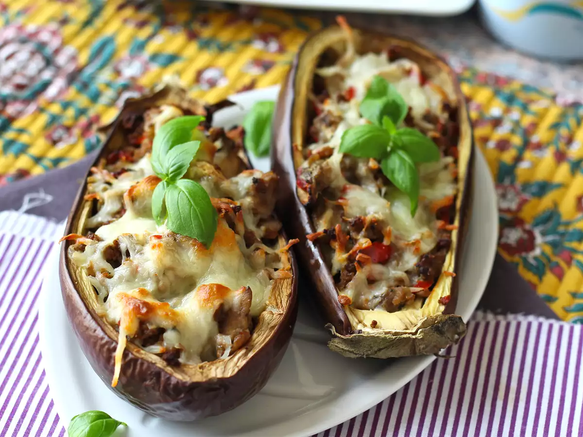 Beringelas recheadas e gratinadas com mussarela - foto 3