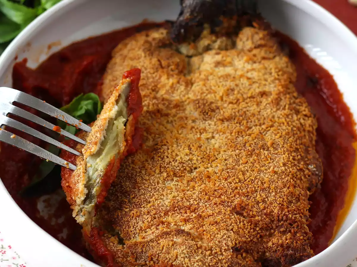 Berinjela empanada à Milanesa, feita na Air Fryer - foto 5