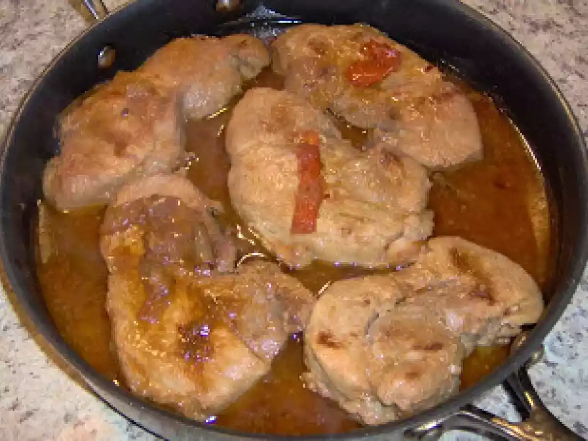 Bifanas de porco com piri-piri