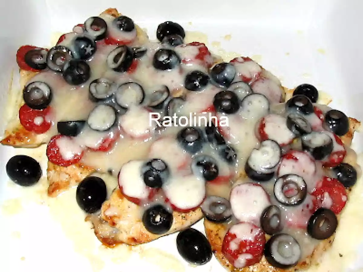 Bife de Frango coberto com Manto Surpresa