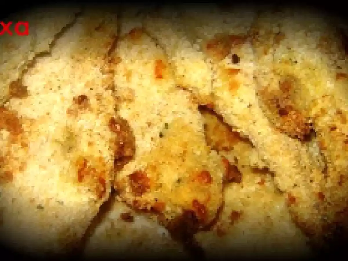 Bife de Frango panado no forno