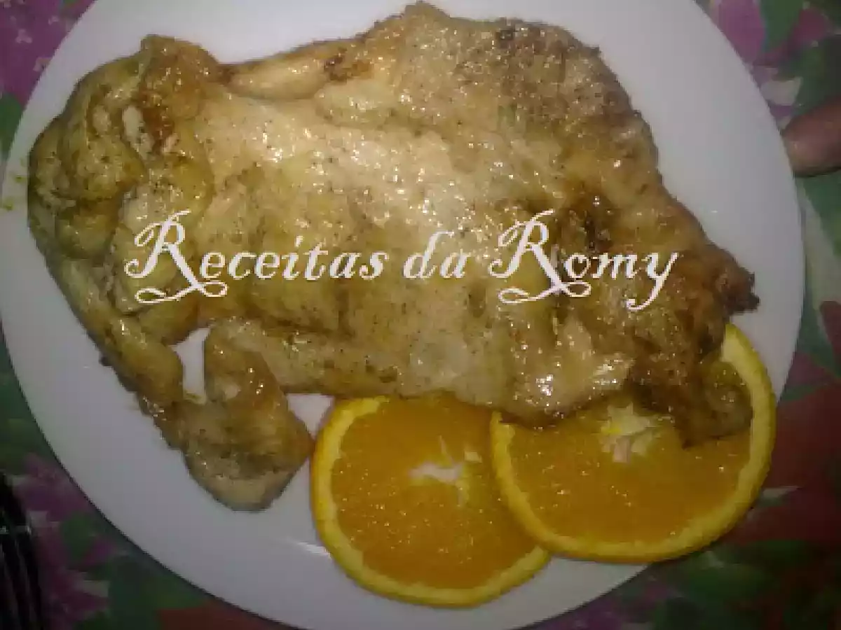 Bife de peru com molho de leitão