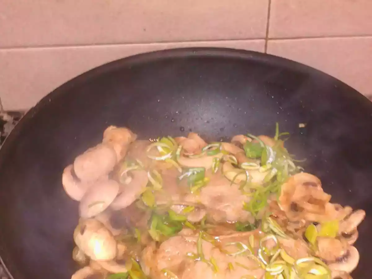 Bifes com Alho Francês