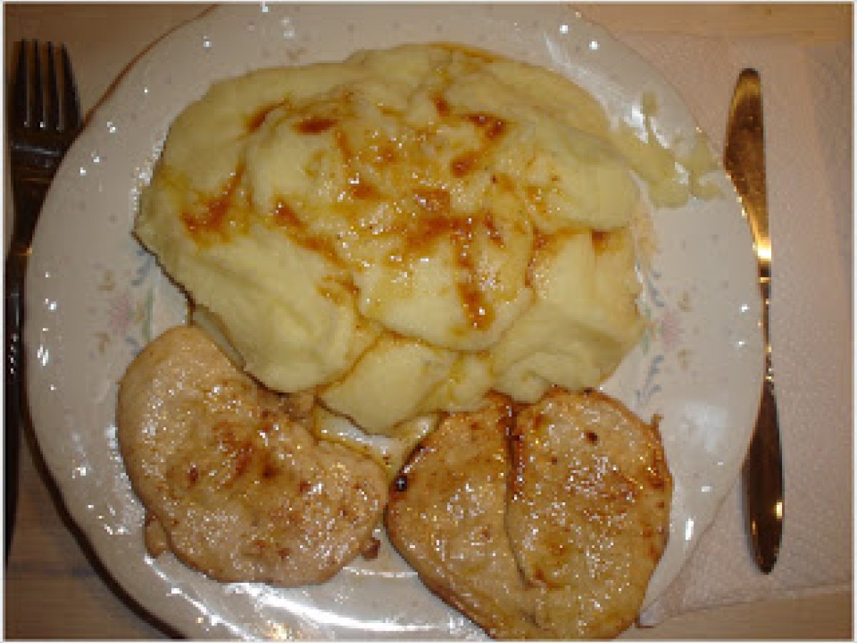 Bifes de Frango com Puré