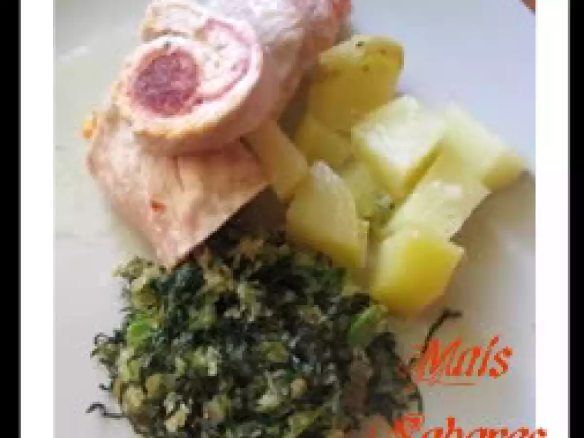 Bifes de frango enrolados