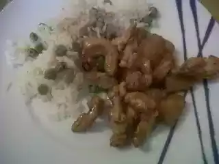 Bifes de peru com ananás
