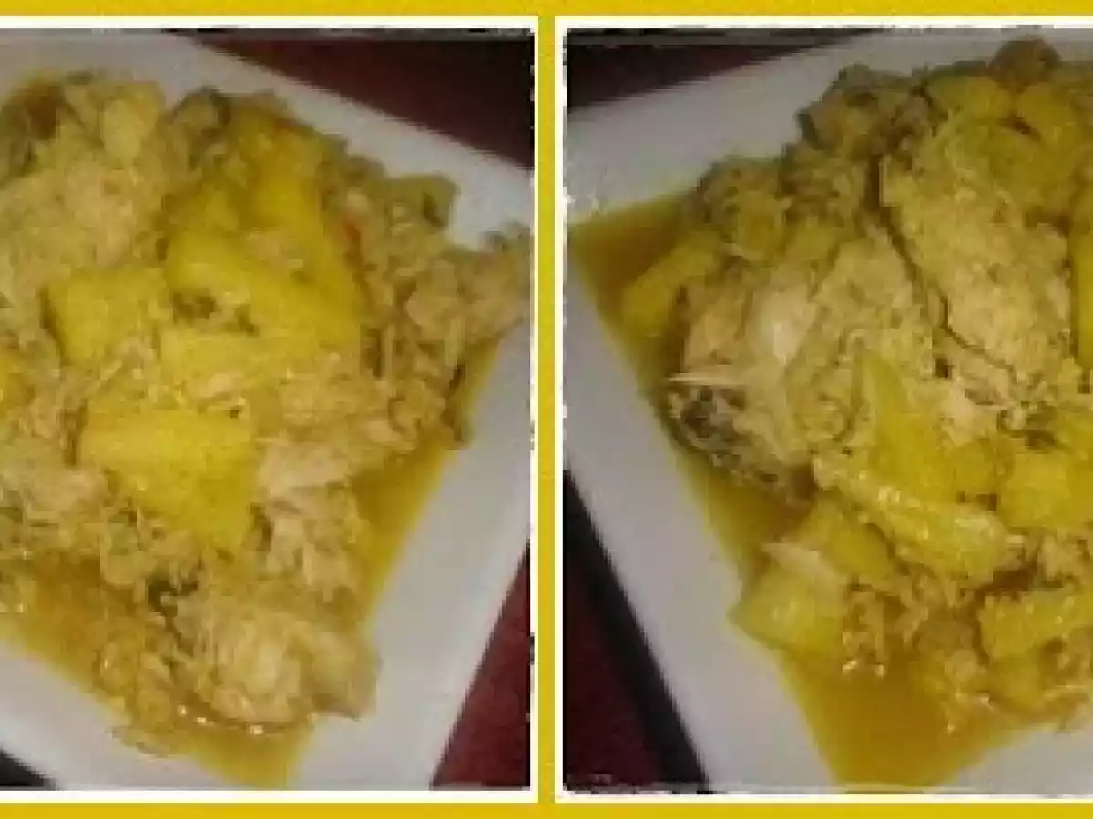 Bifes de perú com Ananás e Caril