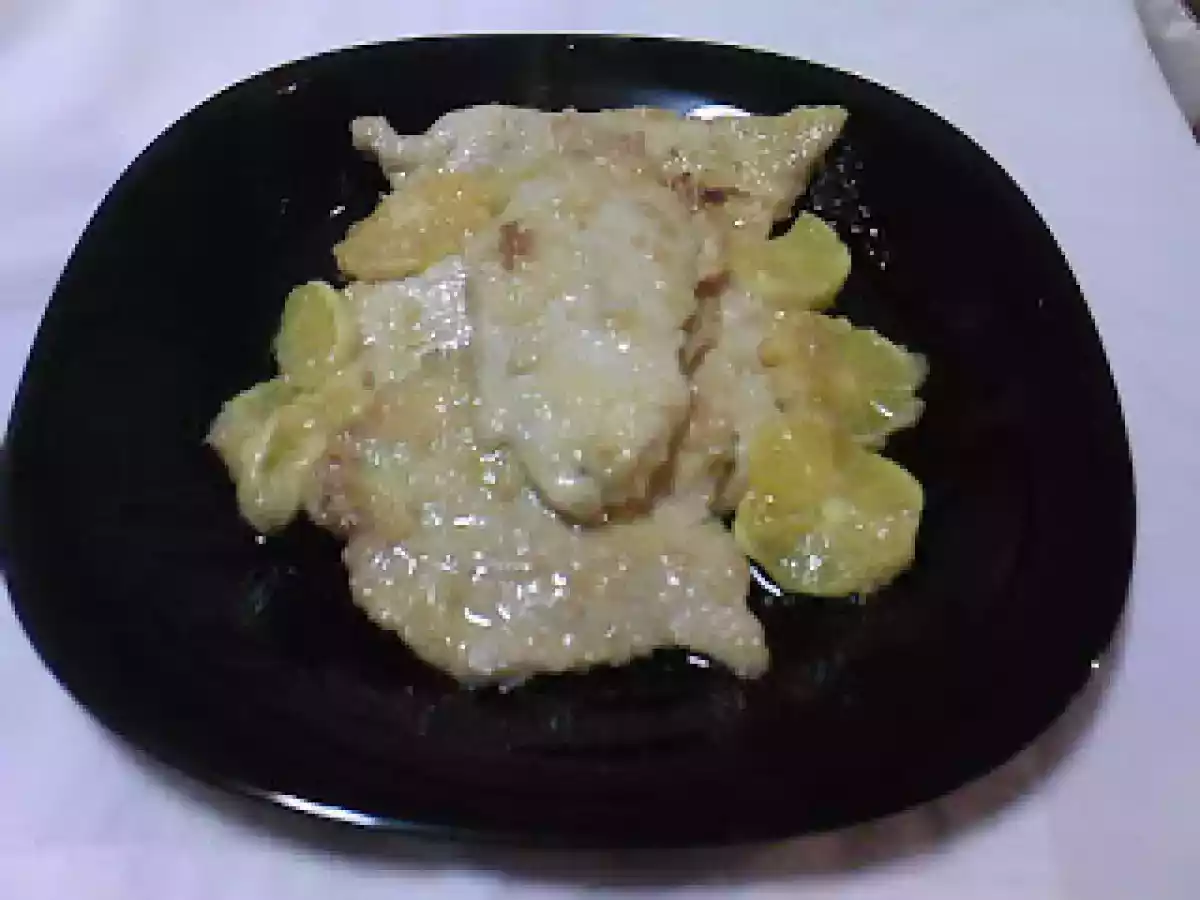 Bifes de perú com laranja
